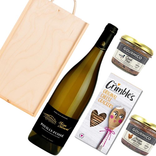 Domaine P Charmond Pouilly-Fuisse 75cl White Wine And Pate Gift Box
